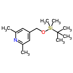 4-({[Dimethyl(2-methyl-2-propanyl)silyl]oxy}methyl)-2,6-dimethylpyridine Structure