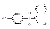4-氨基-N-乙基-N-苯基苯磺酰胺结构式