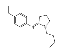 1-butyl-N-(4-ethylphenyl)pyrrolidin-2-imine结构式