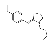 1-butyl-N-(4-ethylphenyl)pyrrolidin-2-imine Structure