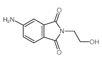 5-AMINO-2-(2-HYDROXY-ETHYL)-ISOINDOLE-1,3-DIONE结构式