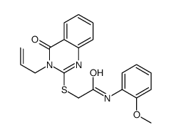 N-(2-methoxyphenyl)-2-(4-oxo-3-prop-2-enylquinazolin-2-yl)sulfanylacetamide结构式