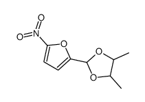 4,5-dimethyl-2-(5-nitrofuran-2-yl)-1,3-dioxolane Structure