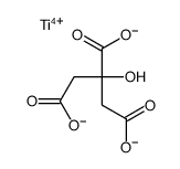 2-hydroxypropane-1,2,3-tricarboxylate,titanium(4+)结构式