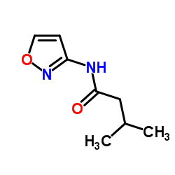 Butanamide, N-3-isoxazolyl-3-methyl- (9CI) structure