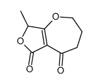 8-methyl-2,3,4,8-tetrahydrofuro[3,4-b]oxepine-5,6-dione Structure