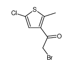 2-BROMO-1-(5-CHLORO-2-METHYL-THIOPHEN-3-YL)-ETHANONE结构式