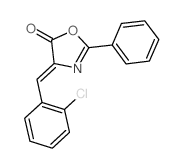 4-[(2-chlorophenyl)methylidene]-2-phenyl-1,3-oxazol-5-one Structure