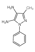 3-METHYL-1-PHENYL-1H-PYRAZOLE-4,5-DIAMINE structure