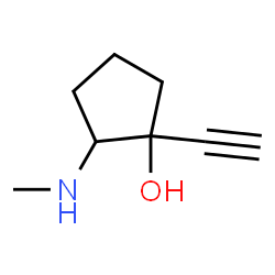 Cyclopentanol, 1-ethynyl-2-(methylamino)- (9CI) structure