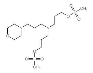 1-Propanol,3,3'-[[3-(4-morpholinyl)propyl]imino]bis-, dimethanesulfonate (ester) (9CI) structure