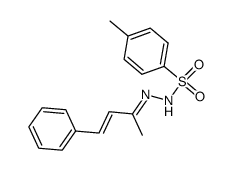 trans--4-phenyl-3-buten-2-one tosylhydrazone Structure