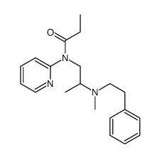 N-[2-[methyl(2-phenylethyl)amino]propyl]-N-pyridin-2-ylpropanamide结构式