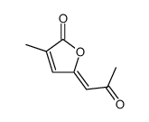 (5Z)-3-methyl-5-(2-oxopropylidene)furan-2(5H)-one Structure