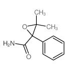3,3-dimethyl-2-phenyl-oxirane-2-carboxamide结构式