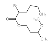 Hexanoic acid,2-bromo-, 3-methoxybutyl ester结构式