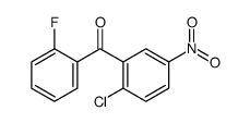 (2-chloro-5-nitrophenyl)-(2-fluorophenyl)methanone结构式