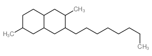 2, 6-Dimethyl-3-n-octyldecahydronaphthalene Structure