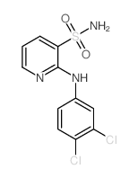 2-[(3,4-dichlorophenyl)amino]pyridine-3-sulfonamide Structure