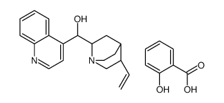(5-ethenyl-1-azabicyclo[2.2.2]octan-2-yl)-quinolin-4-ylmethanol,2-hydroxybenzoic acid Structure
