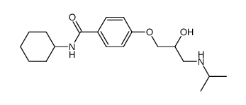 N-Cyclohexyl-4-[2-hydroxy-3-[(1-methylethyl)amino]propoxy]benzamide Structure