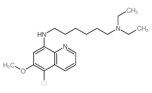 N-(5-chloro-6-methoxy-quinolin-8-yl)-N,N-diethyl-hexane-1,6-diamine picture