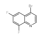 4-溴-6,8-二氟喹啉结构式