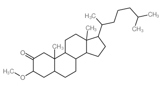 Cholestan-2-one,3-methoxy-, (3b,5a)- (9CI) Structure