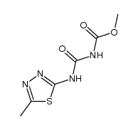 4-(5-methyl-[1,3,4]thiadiazol-2-yl)-allophanic acid methyl ester结构式