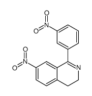 7-Nitro-1-(3-nitrophenyl)-3,4-dihydroisochinolin结构式