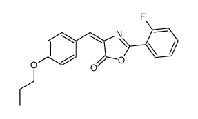 (4Z)-2-(2-fluorophenyl)-4-[(4-propoxyphenyl)methylidene]-1,3-oxazol-5-one结构式