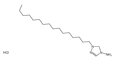 1-hexadecyl-1,5-dihydro-1,2,4-triazol-1-ium-4-amine,chloride结构式