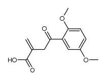 2-[2-(2,5-dimethoxyphenyl)-2-oxoethyl]acrylic acid Structure