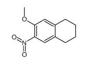 6-methoxy-7-nitro-1,2,3,4-tetrahydronaphthalene结构式