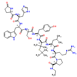 Luteinizing hormone-releasing factor (pig), 6-[3-[(1,1-dimethylethyl)thio]-d-valine]-9-(N-ethyl-l-prolinamide)-10-deglycinamide- picture