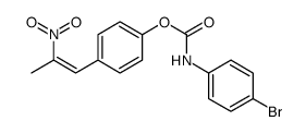 [4-(2-nitroprop-1-enyl)phenyl] N-(4-bromophenyl)carbamate Structure