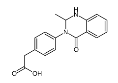 2-[4-(2-methyl-4-oxo-1,2-dihydroquinazolin-3-yl)phenyl]acetic acid Structure