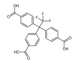 4-[1,1-bis(4-carboxyphenyl)-2,2,2-trifluoroethyl]benzoic acid Structure