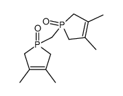 3,4,3',4'-tetramethyl-2,5,2',5'-tetrahydro-1H,1'H-1,1'-methanediyl-bis-phosphole 1,1'-dioxide Structure