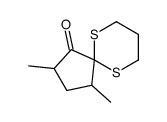1,3-dimethyl-6,10-dithiaspiro[4.5]decan-4-one结构式