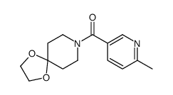 1,4-dioxa-8-azaspiro[4.5]decan-8-yl-(6-methylpyridin-3-yl)methanone结构式