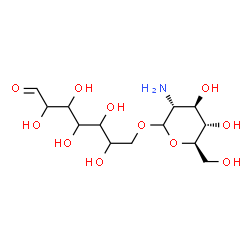7-O-(2-amino-2-deoxyglucopyranosyl)heptose结构式