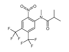 N,2-dimethyl-N-[2-nitro-4,5-bis(trifluoromethyl)phenyl]propanamide结构式