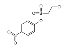 (4-nitrophenyl) 2-chloroethanesulfonate结构式