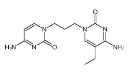 4,4'-diamino-5-ethyl-1H,1'H-1,1'-propane-1,3-diyl-bis-pyrimidin-2-one结构式