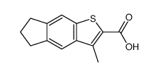 3-methyl-6,7-dihydro-5H-cyclopenta[f][1]benzothiole-2-carboxylic acid结构式
