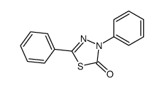 3,5-diphenyl-1,3,4-thiadiazol-2-one Structure