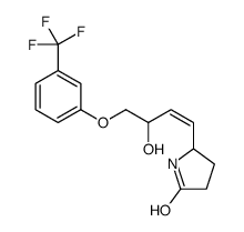 5-[3-hydroxy-4-[3-(trifluoromethyl)phenoxy]but-1-enyl]pyrrolidin-2-one结构式