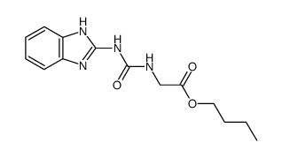 N-(1H-benzoimidazol-2-ylcarbamoyl)-glycine butyl ester结构式