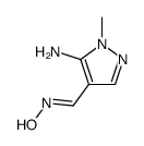 N-[(5-amino-1-methylpyrazol-4-yl)methylidene]hydroxylamine结构式